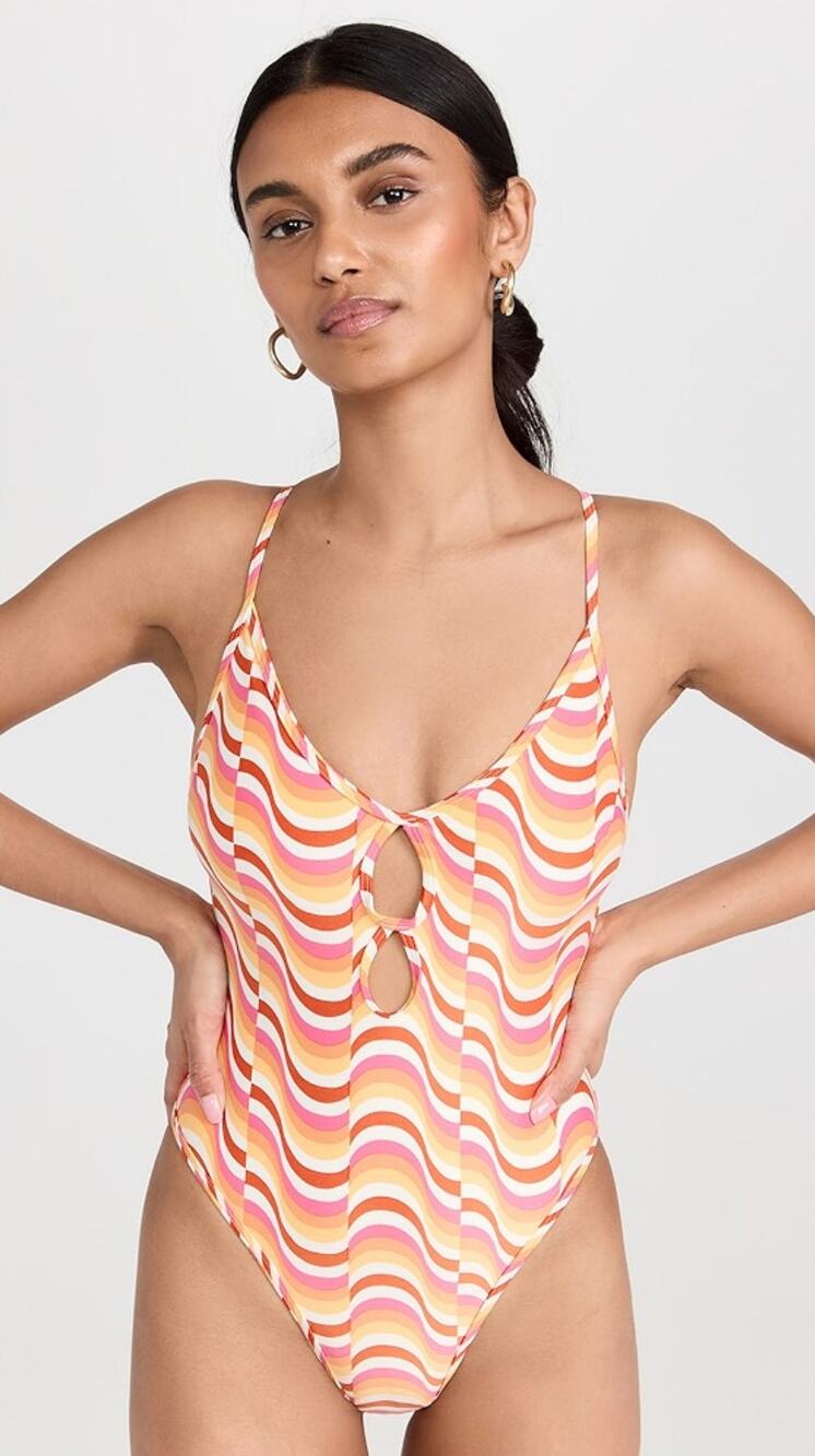 L*SPACE Clover Bitsy One Piece Swimsuit Size Medium